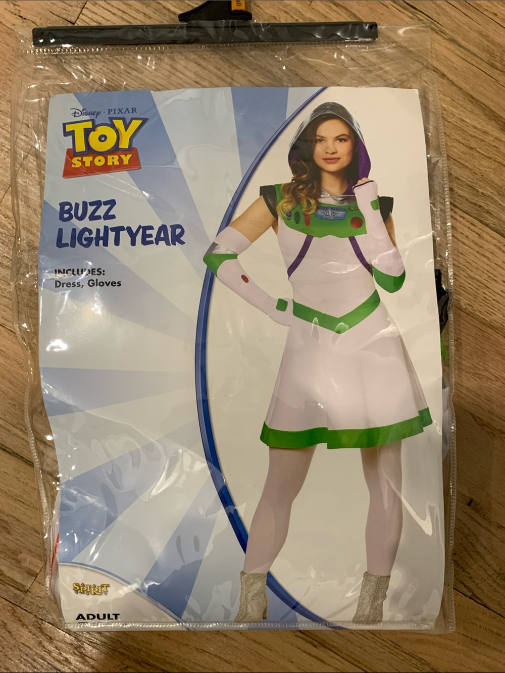 Spirit toy story Buzz Lightyear adult woman Costume - dress and gloves